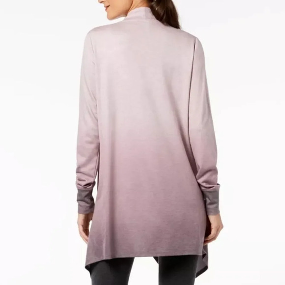 NWT Ideology Open Front Ombré Dusty Rose Cardigan - Picture 2 of 4
